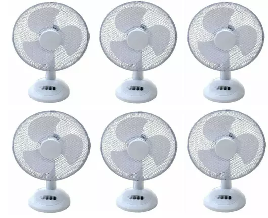 6X 12" Oscillating Electric Desk Fan 12 Inch 3 Speed Silent Portable Home Office