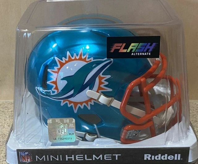 Nfl Miami Dolphins Flash Riddell Mini Speed Helmet
