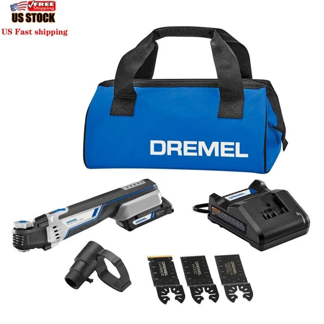 Dremel Multi-Max - Quick Lock Cordless Oscillating Multi-Tool Kit (One Battery)~