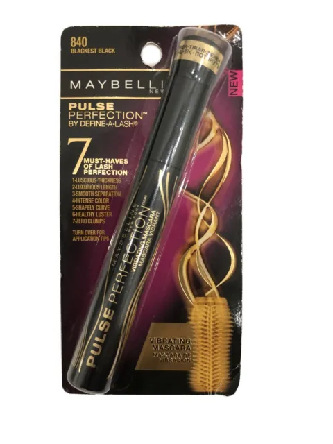 Maybelline Pulse Perfection Vibrating Washable Mascara 840 BLACKEST BLACK