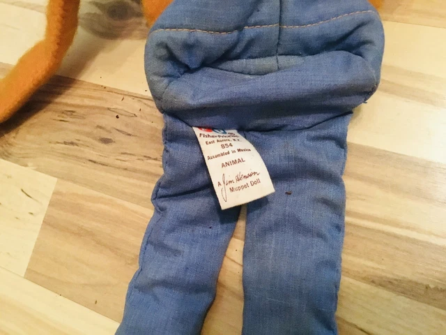Vintage 1976-1978 Fisher Price 854 Muppets Animal Full Body Hand Puppet 70s Toy 2
