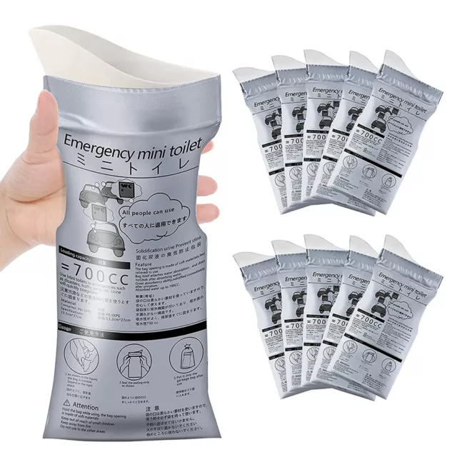 700ml Portable Disposable Urine Pee Bag Car Travel Emergency Toilet Bags Unisex