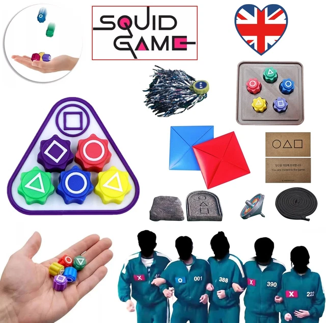 ZHAOZHI Thanas Kette - Koreanisches Kreuz Anhänger Mit Squid Game Design