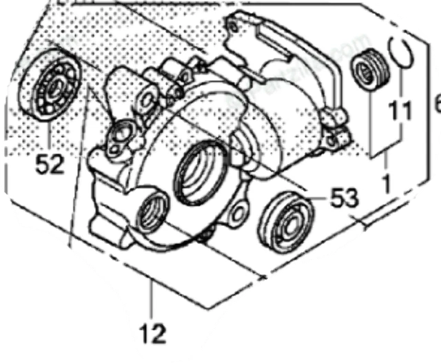 Honda 2009-2014 TRX Anteriore Custodia Sub Montaggio 41411-HP7-A00 Nuovo OEM