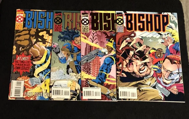 Bishop #1 2 3 4 Marvel X-Men Cable Comic Book Set 1-4 Complete Mini Series