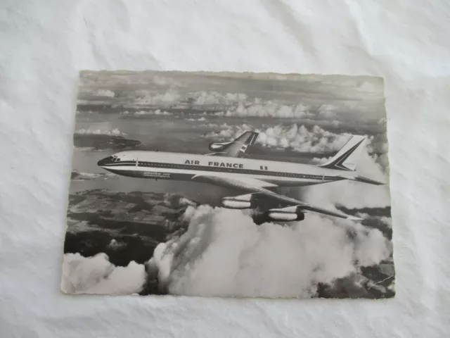 Cpsm Air France Boeing Jet Intercontinental  Carte Postale  Ancienne Ecrite 1965