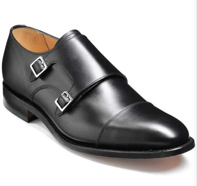 Cinghie Barker Tunstall Monk vitello nero [2458] UK 9,5 F EU 44,5 (280 pezzi di ricambio)