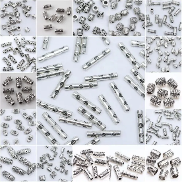 Wholesale 50/100pcs Tibetan Silver Metal Spacer Beads Jewellery Craft Findings