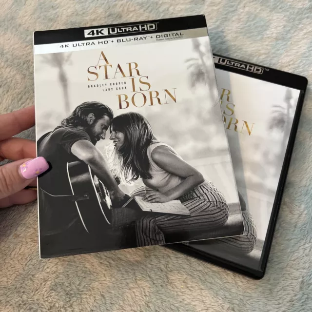 A Star is Born [2018] 4K Ultra HD UHD + Blu-Ray + Digital 2-Disc with Slipcover