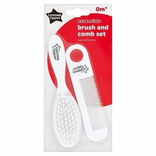 Newborn Baby Infant Care Hair Brush & Comb Set Tommee Tippee 0m+