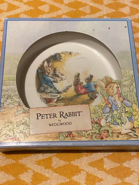 Peter Rabbit By Wedgwood unused Christening Bowl boxed