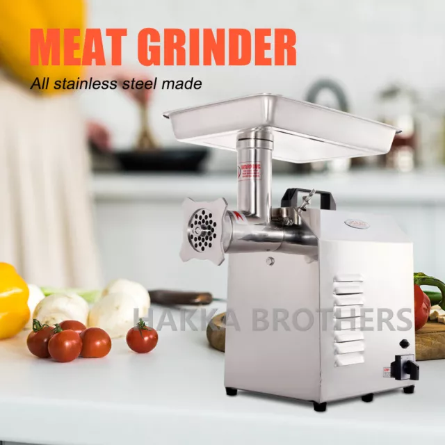 Hakka Electric Meat Grinder 900W Commercial Chopper 560lbs/h Kitchen Meat Mincer