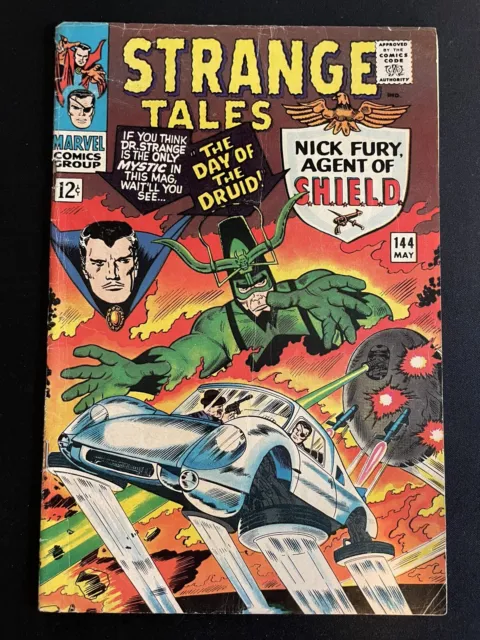 Strange Tales #144 1966 Marvel Comics Silver Age Nick Fury SHIELD Very Good