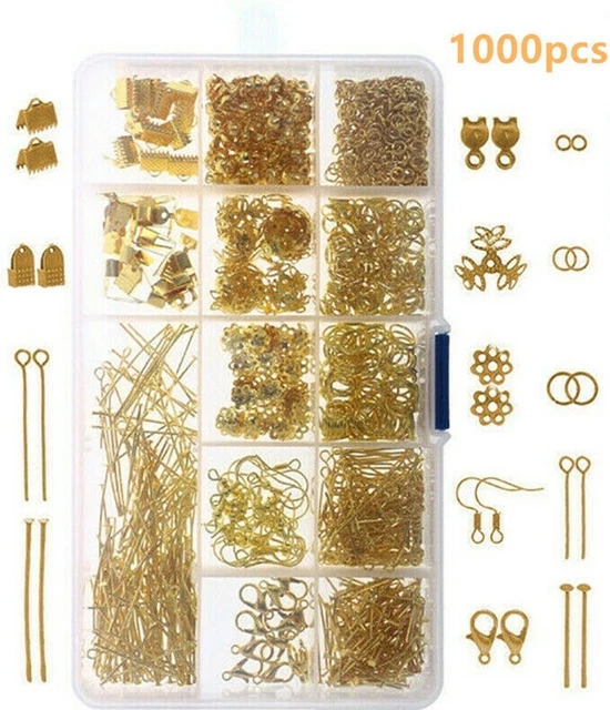 1000x Jewelry Making Kit Findings Earring Necklace Repair Tools Supplies Set DIY