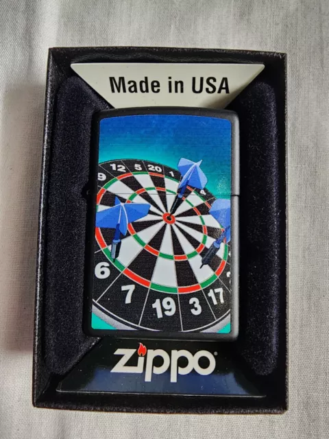 Zippo 2013 Black Matte Lighter Darts With Box. NEW SEALED UNUSED. RARE