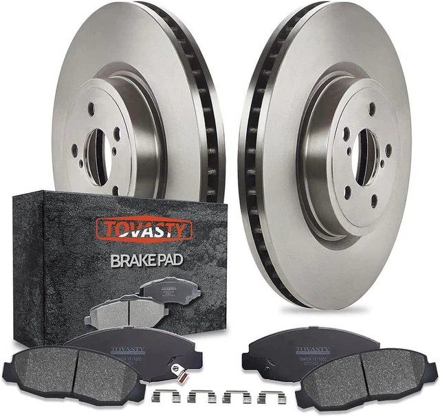 Front Brake Rotor & Ceramic Pad Kit For Toyota RAV4 Scion tC Matrix Pontiac Vibe
