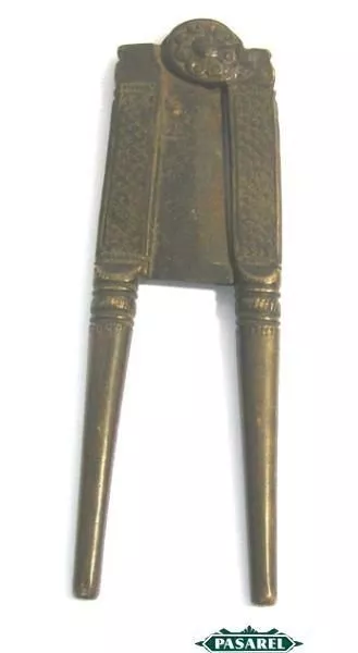 Fine Indian Antique Brass Betel Nut Cutter India Ca 1850