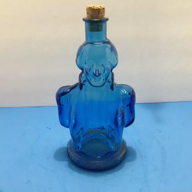 Wheaton Cobalt Blue George Washington Bottle With Cork