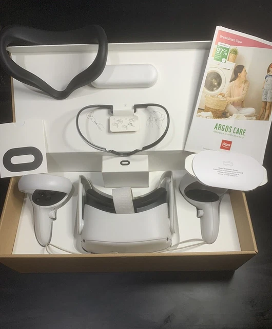 META OCULUS QUEST 2 128 GB Advanced VR Headset Argos Breakdown Care+Accessories £209.99