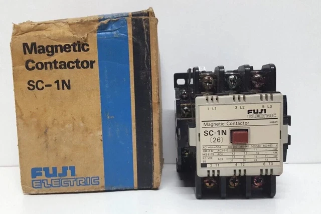 Fuji Electric Magnetic Contactor Sc-1N 3 Pole 50 Amps Fuji Electric Magnetic Contactor Sc-1N 3 Pole 50 Amps