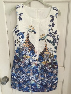 119. Paul And Joe Sisters Giraffe Dress Euc S