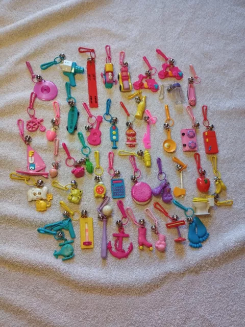 80's vintage plastic bell clip charms
