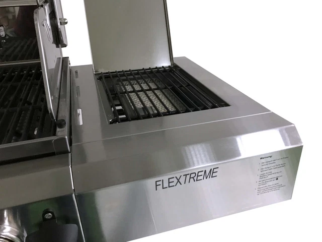Coobinox Gasgrill FlexTreme 4 Brenner Heckbrenner SIZZLE Edelstahl Grill Griller 3