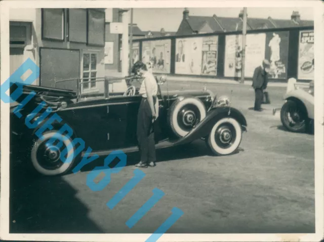 1930's Mercedes 320 1960's Classic Car Dealers Stock photo 4.2 x 3.2 inches