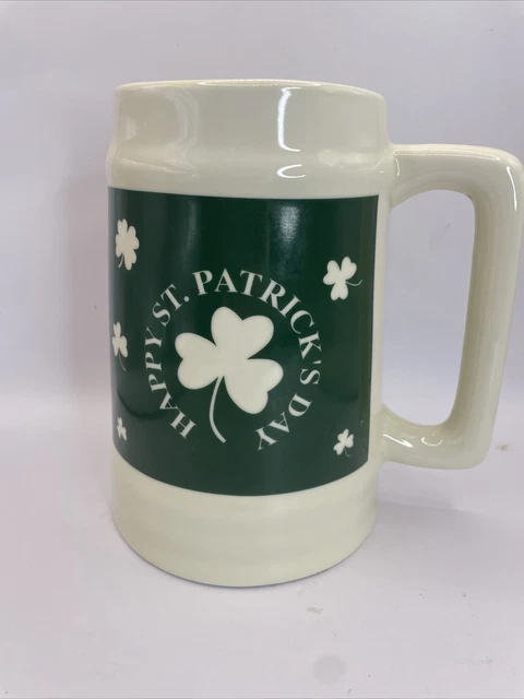 TB Toy Trading Co. St Patrick's Day 32 oz Beer Stein Mug Shamrock Irish Huge!