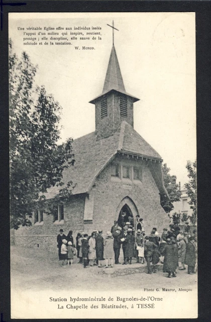 Carte Postale BAGNOLES de l'ORNE CHAPELLE des BÉATITUDES à TESSÉ la MADELEINE