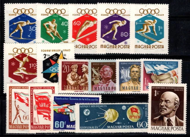 Ungarn 1959-61 Postfrisch 100% Olympische Spiele, Sowjetunion Lenin...