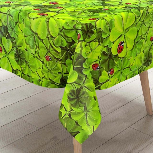 KEVKUS Tovaglia cerata al metro C145341 Cuori Love, in legno patchwork a scelta in forma quadrata rotonda ovale (bordo con nastro in plastica), 100 cm rotondo