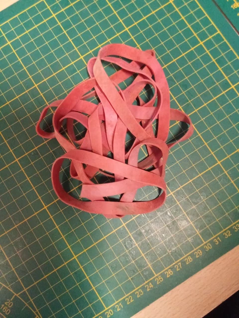 Gummiringe 80/10.mm 20 Stück Rot 