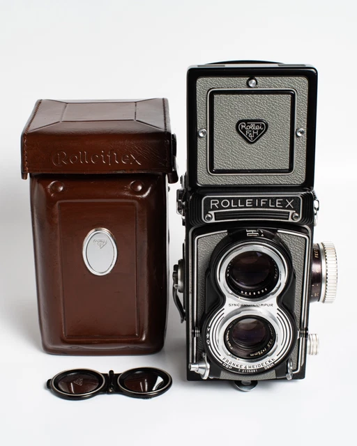 Rolleiflex T gris - modelo 1 TLR. Como nuevo con estuche.