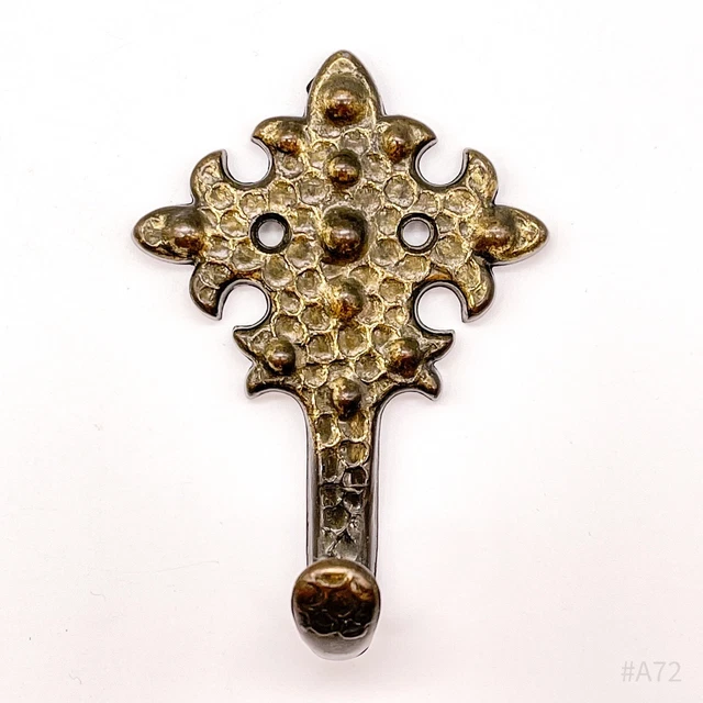Vintage Brass Coat Hook, Coat Hooks Italy VCR Brev No. 1 - 8,5cm 3