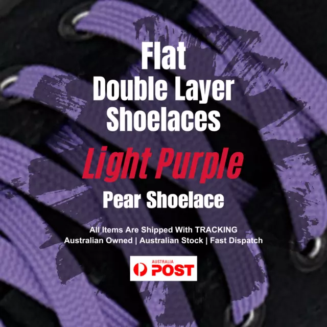 Shoelace Flat Light Purple Boot Lace Reebok Nike Adidas Jordan Converse PF10MM