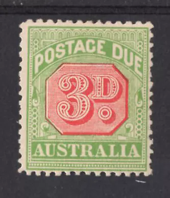 M2913 Australia 1909 SGD66 - 3d rosine & yellow-green, Die I, perf 12x12½.