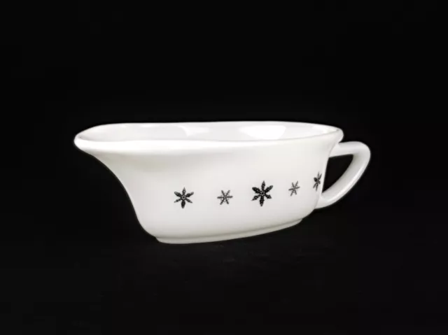 Vintage Jaj Pyrex  Gaiety Snowflake  Gravy / Sauce Boat