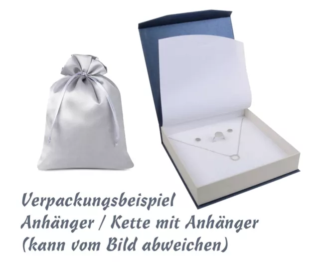 ECHT GOLD *** Kleiner Zirkonia Stern Anhänger 13/7 mm,  Kette 3