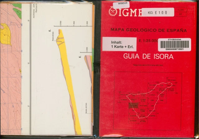 MAPA GEOLOGICO DE Espana. No. 1.110. Part 3. GUIA DE ISORA. 1:25.000 (1 ...