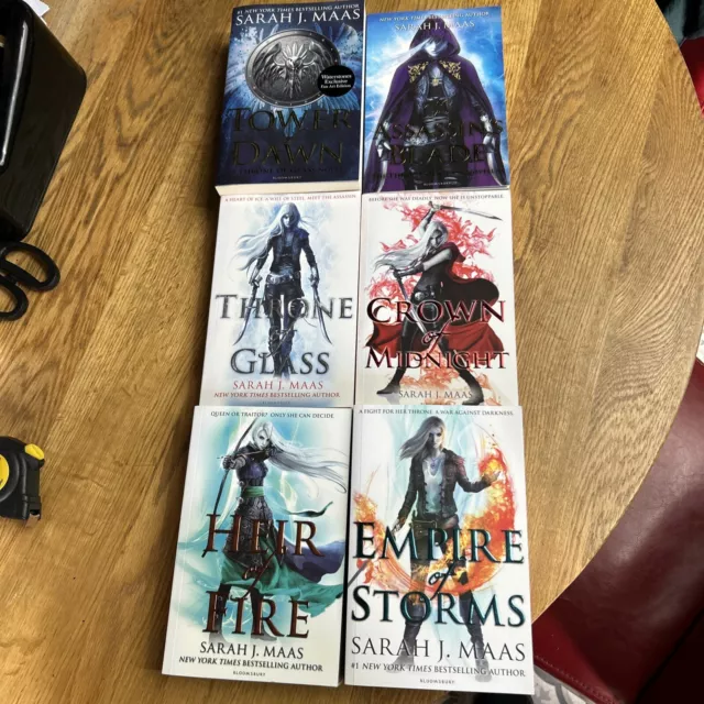 7 Sarah J Mass Novel Books; Throne Of Glass; New