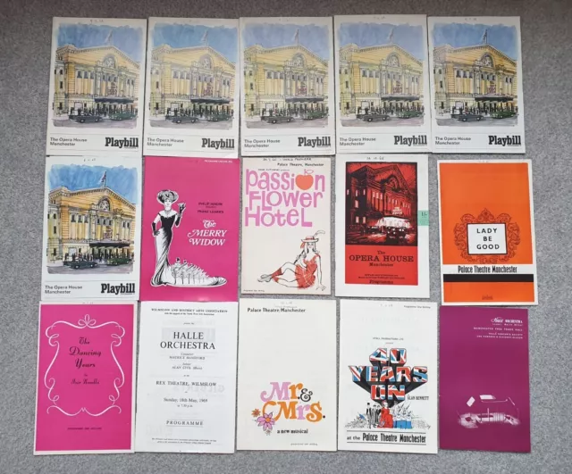 1960's Manchester Palace Theatre and Opera House Programmes - bundle job lot