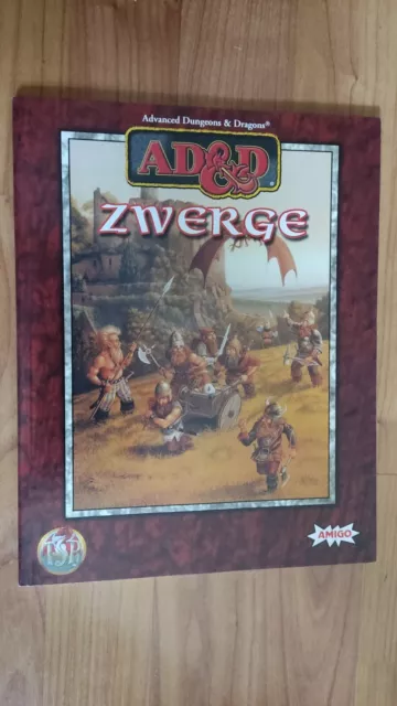 Zwerge Heft Ad&D Advanced Dungeons & Dragons Sehr Guter Zustand