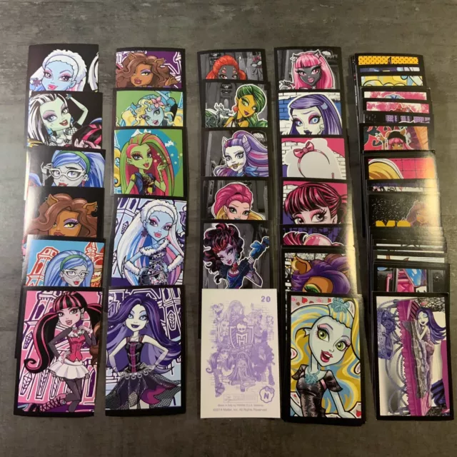 WE ARE MONSTER HIGH 2014 -  Lot de 8 images Stickers Panini au Choix!
