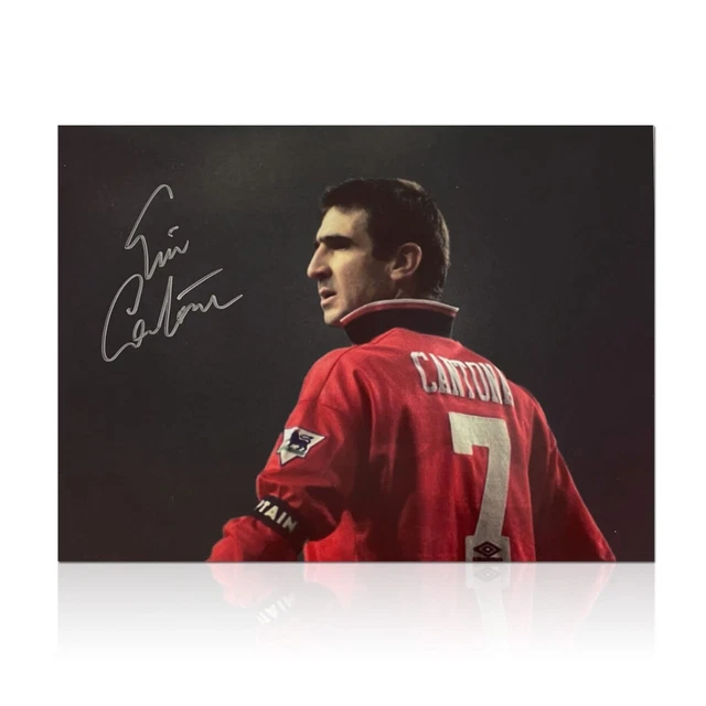Impression sur toile signée Eric Cantona Manchester United en