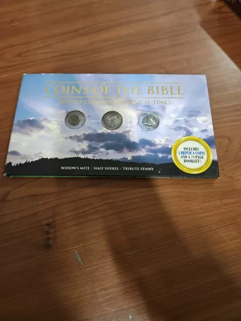 COINS OF THE Bible Replica Biblical Times History Hardcover Book Maps ...