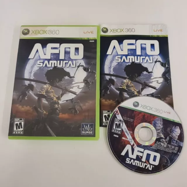 Afro Samurai Microsoft Xbox 360 2009 CIB Complete w/ Manual Tested