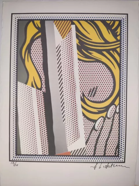 COA Roy Lichtenstein Painting Print Poster Wall Art Signed & Numbered