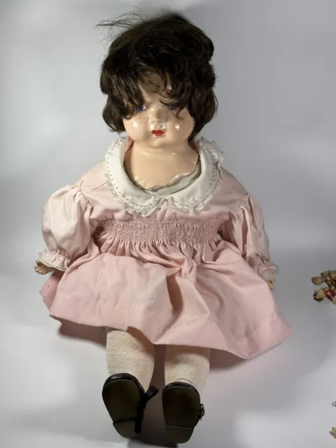 DOLL  COMPOSITION DOLL APPROXIMATELY 24” Vintage