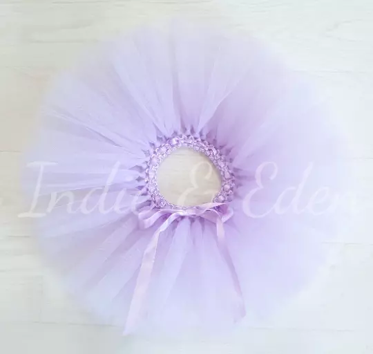 Bébé Tutu lilas violet filles photo accessoire gâteau briser jupe tout-petit fête